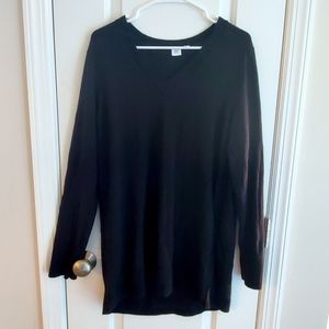 GAP v-neck maternity sweater, black, XL